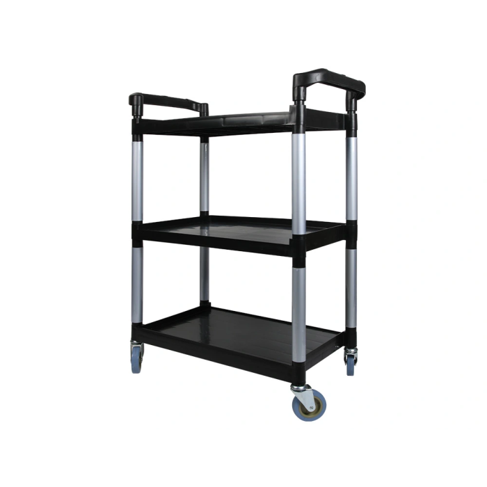 Q-connect Carro de Servicio Multifuncional con 3 Estantes de Polipropileno 830x420x970 mm 2