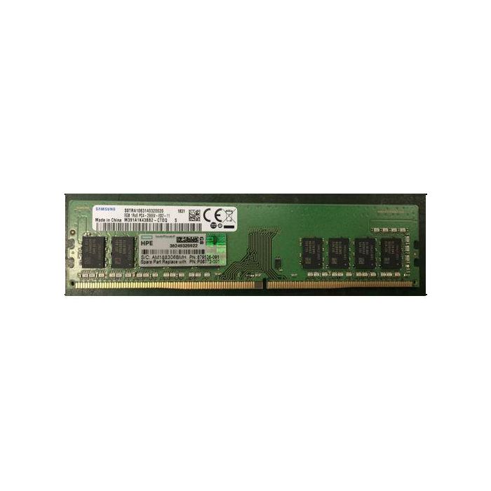 Hewlett Packard Enterprise 8GB DDR4-2666 Unbuffered DIMM, Single Rank x8, CAS 19, Memoria para Servidor