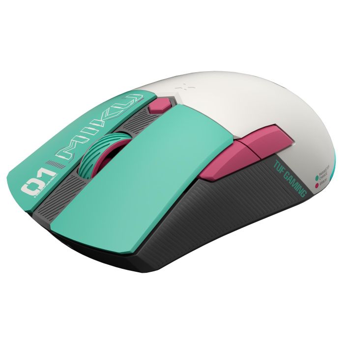 ASUS TUF Gaming Mini Ratón Inalámbrico Hatsune Miku Edition RF Wireless + Bluetooth + USB Type-A Óptico 1200 DPI