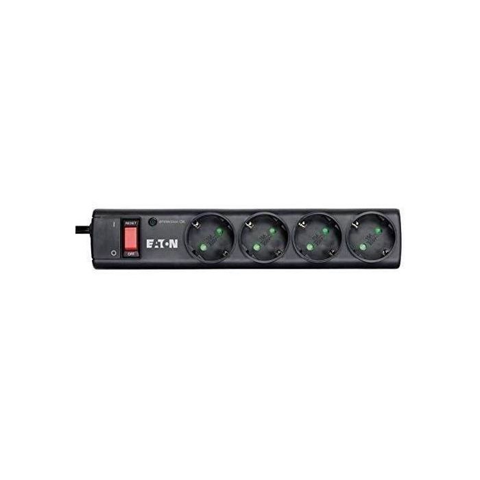 Eaton Protection Strip 4, Descargador de Sobretensión, Tira Protectora con 4 Tomas DIN, 10A, Garantía 20.000€