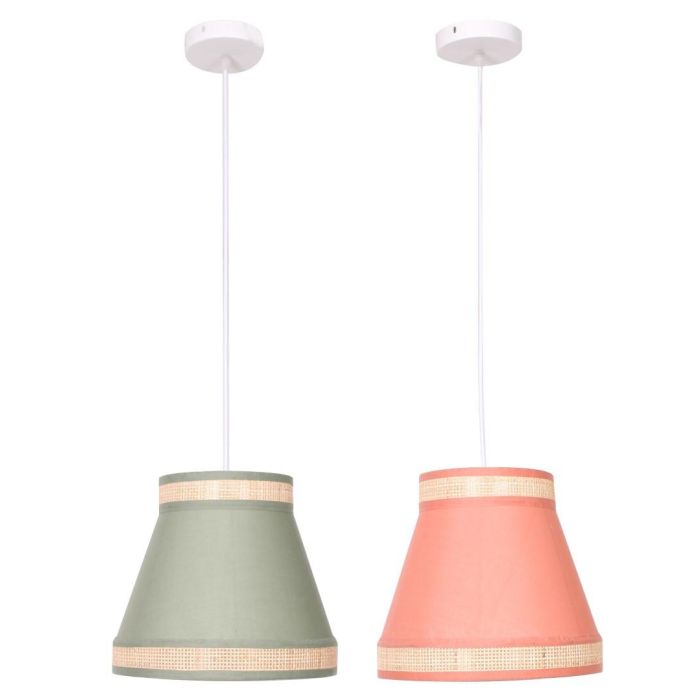 DKD Home Decor Lámpara Techo Urban Natural Verde 30 x 28 x 30 cm (2 Unidades) 1 DKD Home Decor Lámpara Techo Urban Natural Verde 30 x 28 x 30 cm (2 Unidades) 1