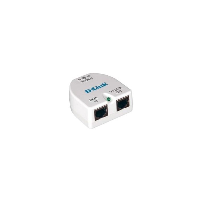 D-Link DPE-101GI Inyector PoE 802.3af Gigabit Ethernet con 2 Puertos RJ45 - Alcance 100 Metros, Plug-and-Play