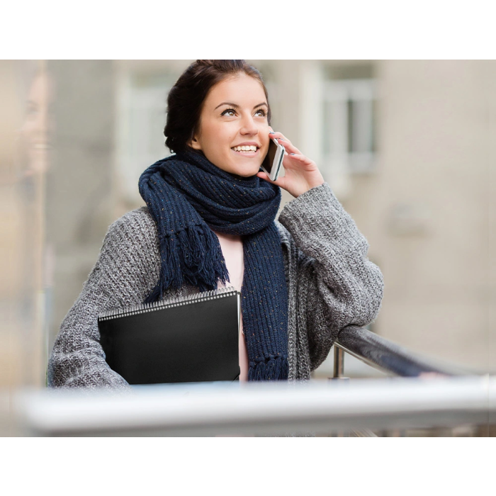 Liderpapel Carpeta Escaparate con Espiral 80 Fundas Polipropileno DIN A4 Negro 10