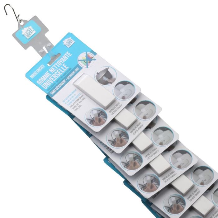 Je cherche une Idee Goma Mágica Antirayaduras Limpieza Universal Borra Suciedad Paredes Superficies 12 Unidades 3