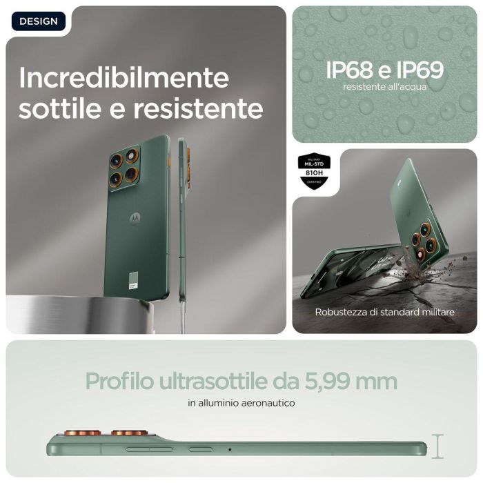 Smartphone Motorola Edge 70 5G 6,67" Octa Core 12 GB RAM 512 GB Verde 7 Smartphone Motorola Edge 70 5G 6,67" Octa Core 12 GB RAM 512 GB Verde 7