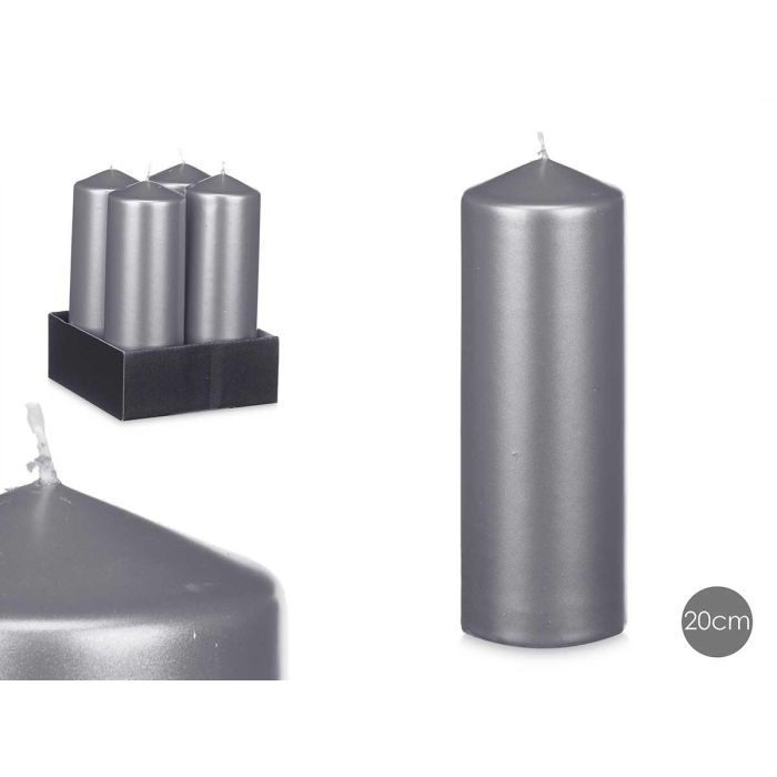 Vela Taco Plata 20Cm Acorde (12 Unidades) Vela Taco Plata 20Cm Acorde (12 Unidades)
