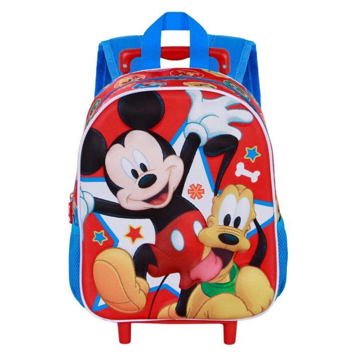 Mochila 3D con Ruedas Pequeña Star Disney Mickey Mouse Multicolor 1