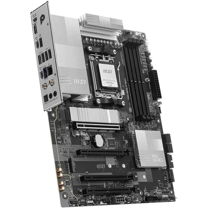 MSI Placa Base PRO B850-P WiFi, 911-7E56-008, AMD AM5 B850, 4 DDR5 256GB, Wi-Fi 7, ATX 2