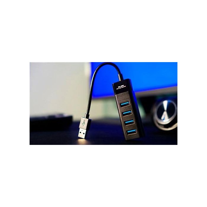 HUB-401 HUB de Expansión USB 3.0 de 4 Puertos para Ordenador - Elbe, Compatible con Cámaras, Ratones y Más 1 HUB-401 HUB de Expansión USB 3.0 de 4 Puertos para Ordenador - Elbe, Compatible con Cámaras, Ratones y Más 1