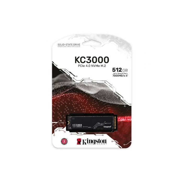 Kingston KC3000 SSD M.2 NVMe PCIe Gen4 512GB con Disipador de Calor Kingston KC3000 SSD M.2 NVMe PCIe Gen4 512GB con Disipador de Calor
