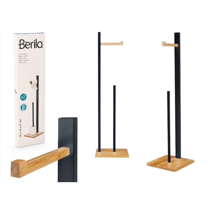 Portarrollos de Bambú Negro 19x71x19 cm - Berilo (8 Unidades) 0 Portarrollos de Bambú Negro 19x71x19 cm - Berilo (8 Unidades) 0