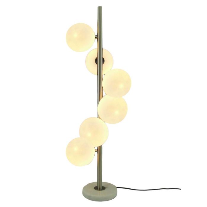 DKD Home Decor Lámpara Pie Moderno 20 x 81 x 20 cm Mármol Cristal 4