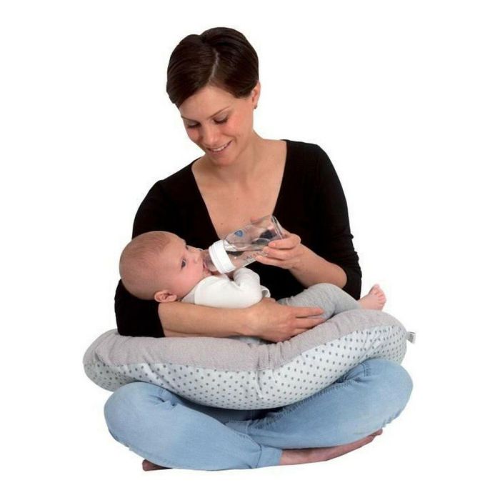 Tineo Multirelax Cojín de Maternidad Escalable y Transformable para Bebé, Esponja Gris y Lunares - Desde el Nacimiento 2 Tineo Multirelax Cojín de Maternidad Escalable y Transformable para Bebé, Esponja Gris y Lunares - Desde el Nacimiento 2