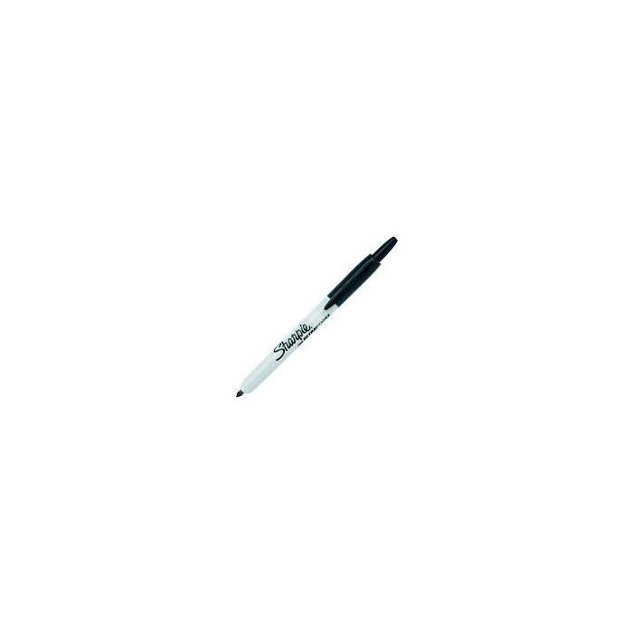 Sharpie Marcador Permanente Retráctil Fine Punta Redonda 0.9 mm Negro Caja 12 Ud Sharpie Marcador Permanente Retráctil Fine Punta Redonda 0.9 mm Negro Caja 12 Ud