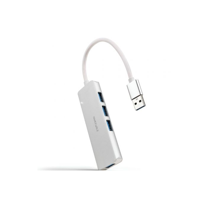 Nanocable 10.16.4602 Hub USB-A 3.0 de 4 Puertos USB-A 3.0 5 Gbps Aluminio Plata 18 cm Compatible Windows macOS Linux Nanocable 10.16.4602 Hub USB-A 3.0 de 4 Puertos USB-A 3.0 5 Gbps Aluminio Plata 18 cm Compatible Windows macOS Linux