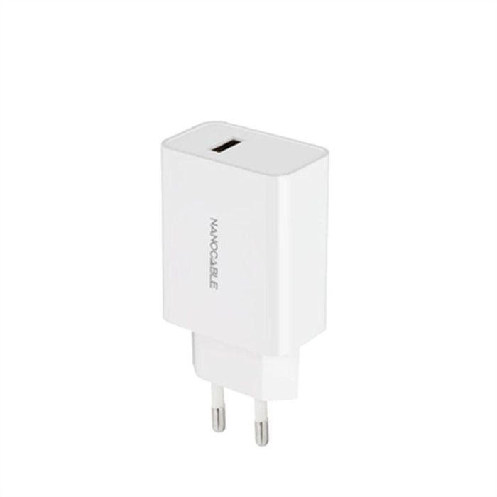 NANOCABLE Cargador USB, 5V/2.1A, Blanco 0 NANOCABLE Cargador USB, 5V/2.1A, Blanco 0