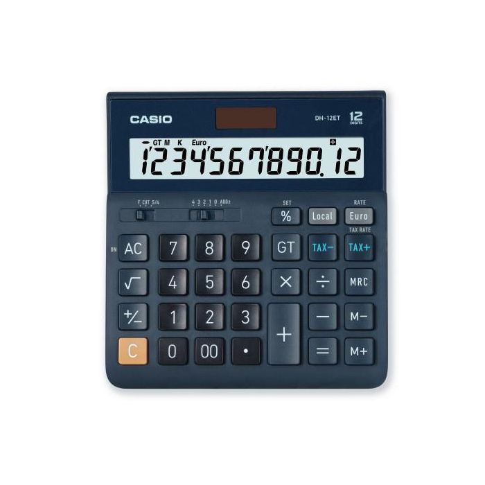 Casio Calculadora De Oficina Sobremesa DH-12ET 12 Dígitos Azul 1
