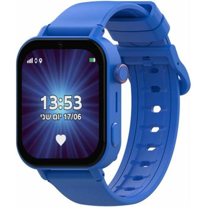 Reloj inteligente holawatch "x plus blue android" azul. conccorreas intercambiables, protector de pantalla y gps. un reloj inteligente que revolucionará la comunicación con tu hijo