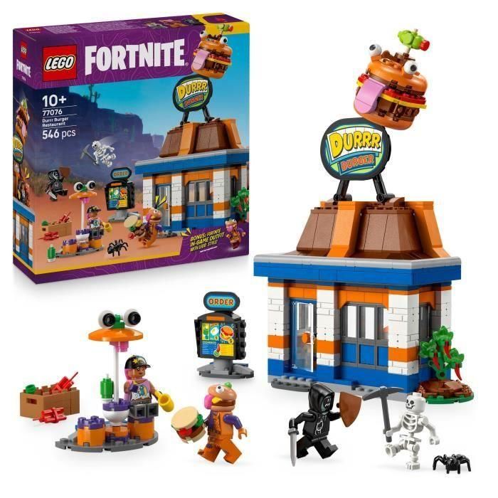 LEGO 77076 Restaurante Durrr Burger Fortnite Set de construcción para niños de 10 años