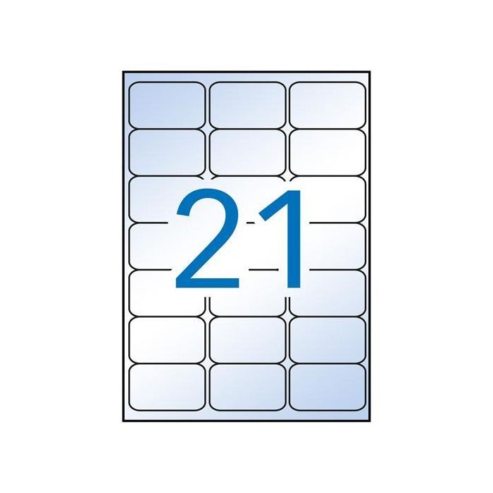 Apli Etiquetas Adhesivas 63,5x38,1 mm Inkjet C-Romos 21 X 10H Transparente Apli Etiquetas Adhesivas 63,5x38,1 mm Inkjet C-Romos 21 X 10H Transparente