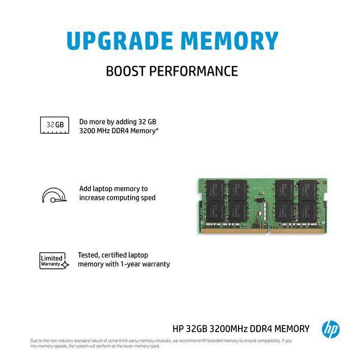 HP 32 GB 3200MHz DDR4 Memory 6 HP 32 GB 3200MHz DDR4 Memory 6