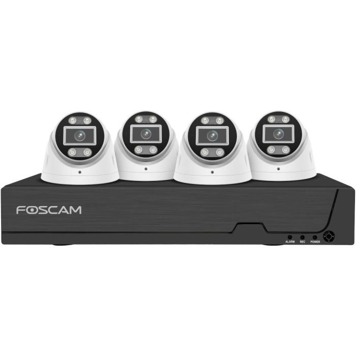 FOSCAM FN9108E-T4-2T Überwachungskameraset 4 Kameras mit Recorder Weiß 4