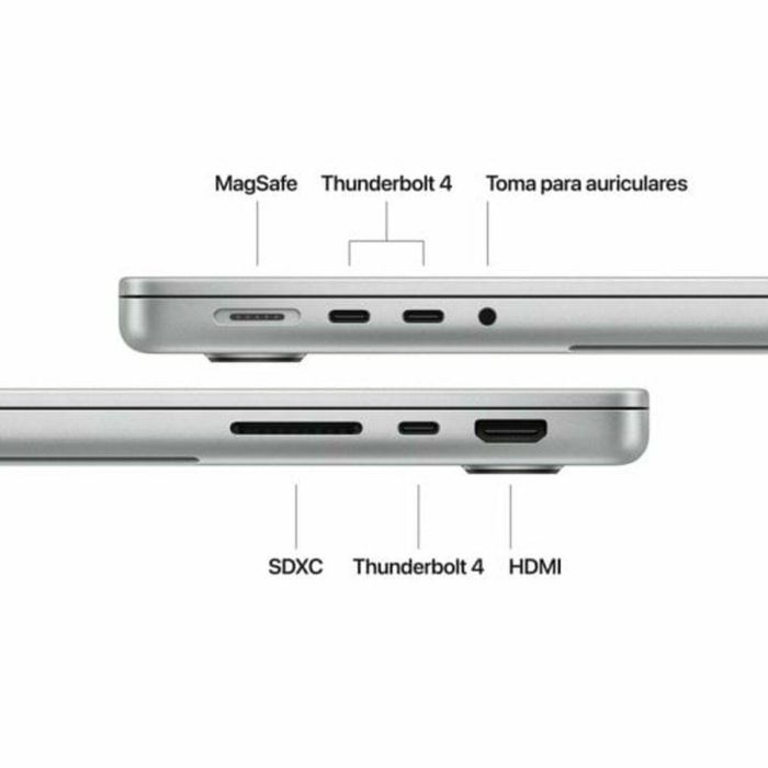 Apple MW2X3Y/A MacBook Pro 14.2" M4 10-Core CPU 16GB RAM 1TB SSD 10-Core GPU Liquid Retina XDR Plata 1 Apple MW2X3Y/A MacBook Pro 14.2" M4 10-Core CPU 16GB RAM 1TB SSD 10-Core GPU Liquid Retina XDR Plata 1