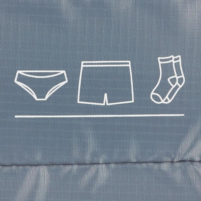 Jet Lag Bolsa para Ropa Interior de Viaje con 2 Espacios y Cremalleras 29x17x12 cm 5