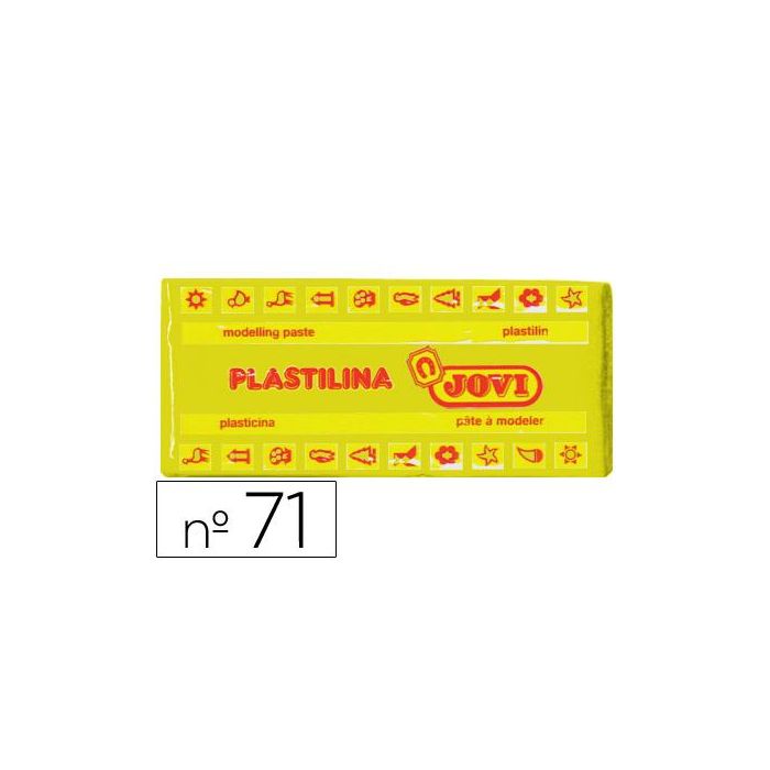 Plastilina Jovi 71 Amarillo Oscuro Unidad Tamaño Mediano