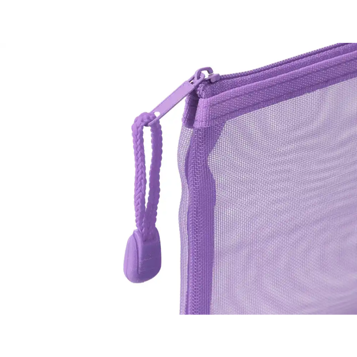 Liderpapel Bolsa Zipper Bag Multiusos Transpirable Poliester Din A6 Morado Pastel 5