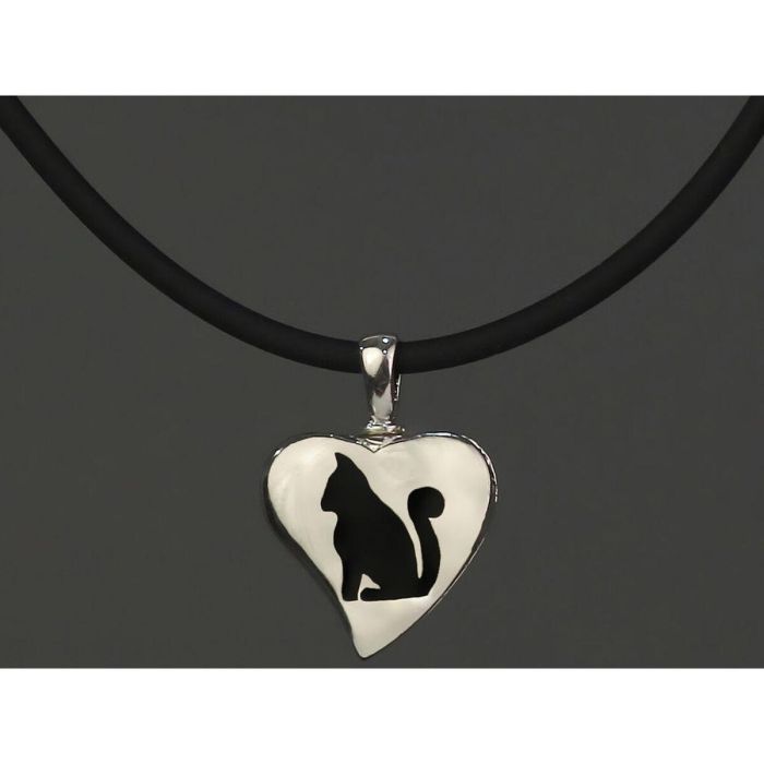 Colgante Mujer Pet Zen 15 X 16 MM Negro Plateado 1 Colgante Mujer Pet Zen 15 X 16 MM Negro Plateado 1