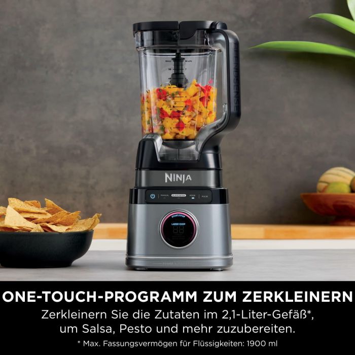 Ninja TB201EU Batidora de Vaso Detect Power Pro 1200W con Tecnología BlendSense y Jarra de 2.1L para Zumos y Purés 10