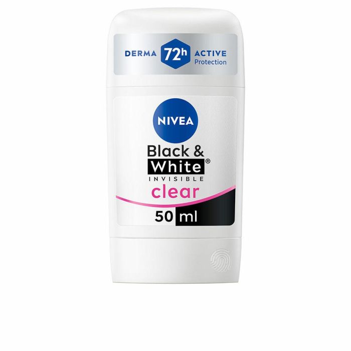 Nivea Black & White Invisible desodorante stick 50 ml – 72h protección antitranspirante antimanchas ropa negra y blanca