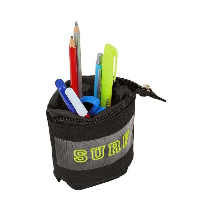 Estuche Cubilete Safta Surf Negro (8 x 19 x 6 cm) 5 Estuche Cubilete Safta Surf Negro (8 x 19 x 6 cm) 5