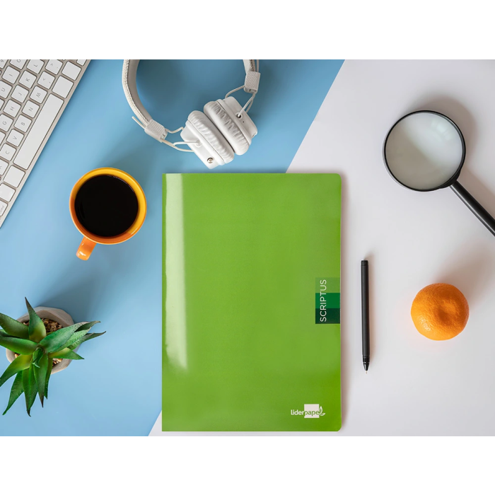 Liderpapel Scriptus Libreta A4 48 Hojas 90gr Cuadro 5mm Con Margen Colores Surtidos 9