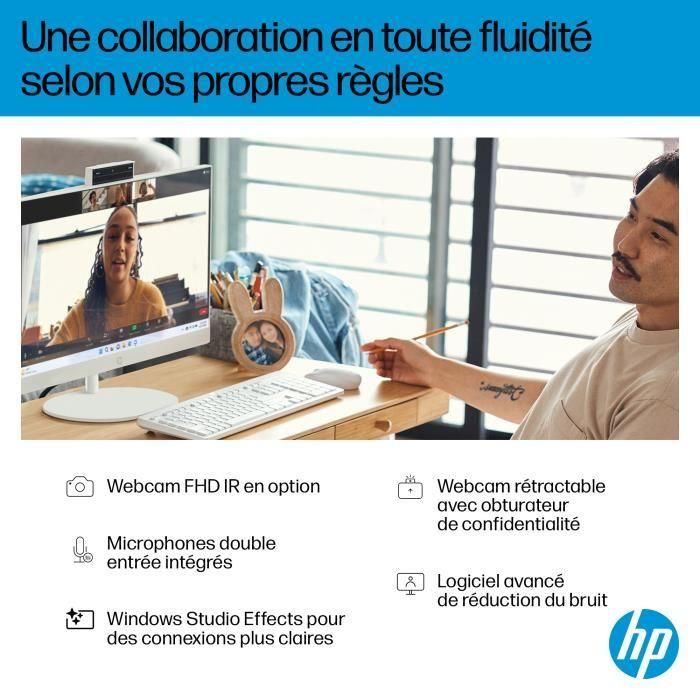 HP 27-cr0008nf PC Todo en Uno - Windows 11 - Pantalla FHD IPS 27" - Core i5-1335U - 16 GB RAM - 512 GB SSD - Teclado y Ratón 5 HP 27-cr0008nf PC Todo en Uno - Windows 11 - Pantalla FHD IPS 27" - Core i5-1335U - 16 GB RAM - 512 GB SSD - Teclado y Ratón 5