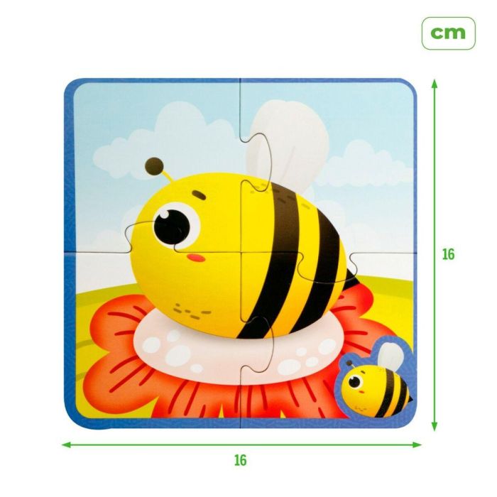 Puzzle Infantil Lisciani Giochi 16 x 0,1 x 16 cm Táctil 24 Piezas 4 Piezas (6 Unidades) 1