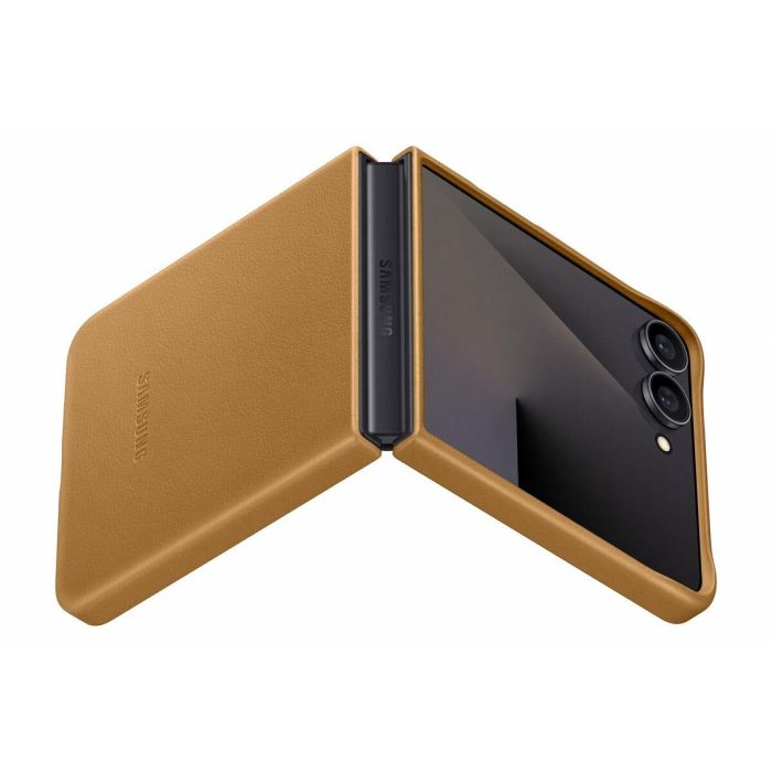Samsung EF-VF766PAEGWW Funda Kindsuit Original para Samsung Galaxy Flip7, Marrón/Camel, Monocromático, Fácil Aplicación 6 Samsung EF-VF766PAEGWW Funda Kindsuit Original para Samsung Galaxy Flip7, Marrón/Camel, Monocromático, Fácil Aplicación 6