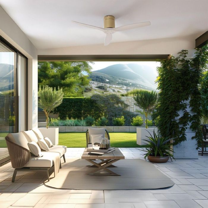 Ventilador de Techo Cecotec EnergySilence Aero 5500 Aqua Blanco 40 W Ø132 cm Madera 1 Ventilador de Techo Cecotec EnergySilence Aero 5500 Aqua Blanco 40 W Ø132 cm Madera 1