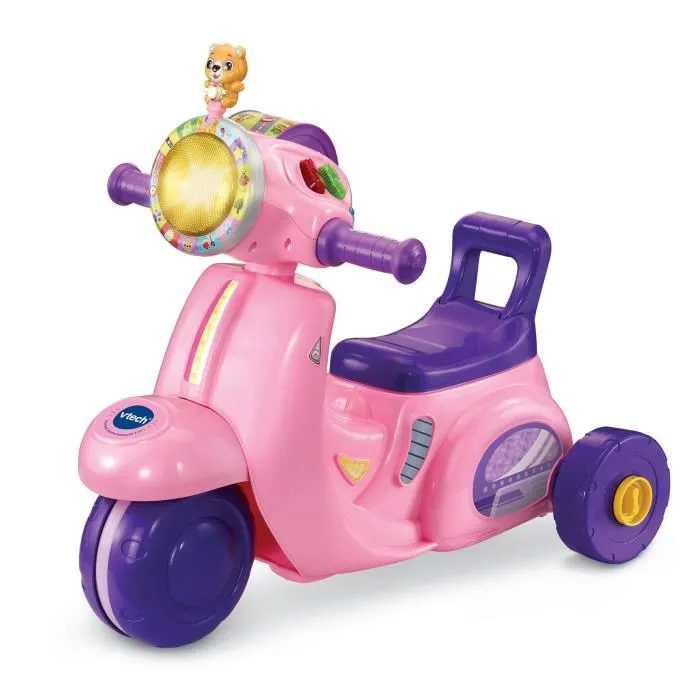 Vtech VTE3417765723551 Paseo En Scooter Interactivo 3 En 1 Rosa - Idioma Francés 3