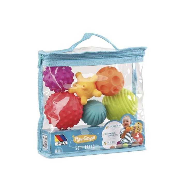 Molto Bolsa Bolas Sensoriales 6 Unidades Edad Mínima 6 Meses
