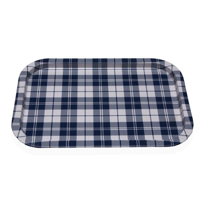 Bandeja Versa Vichy Azul Metal 23 X 1,5 X 34 CM 0 Bandeja Versa Vichy Azul Metal 23 X 1,5 X 34 CM 0