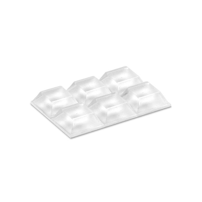 Gota autoadhesiva protectora 20,5x20,5x7,6mm (blister 6 unid.) inofixcolgador sobrepuerta blanco blister inofix