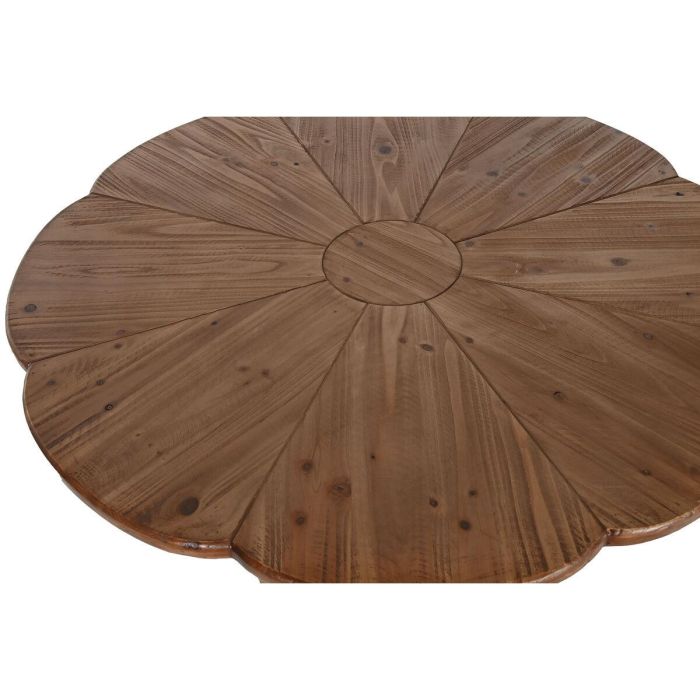 Mesa de Comedor Home ESPRIT Natural Madera 100 x 100 x 77 cm 3