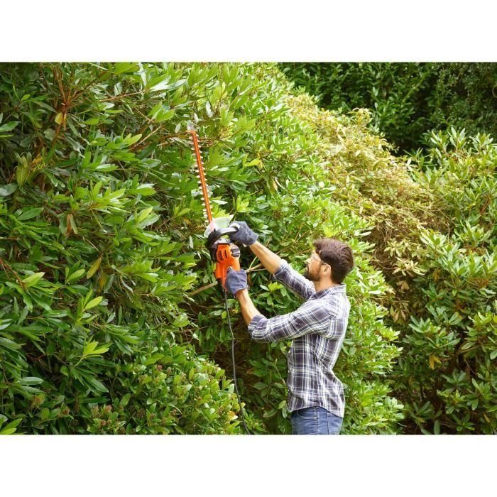 Black+Decker BEHTS301 Cortasetos Eléctrico 50cm de Cuchilla 500W con Hoja de Sierra 1 Black+Decker BEHTS301 Cortasetos Eléctrico 50cm de Cuchilla 500W con Hoja de Sierra 1