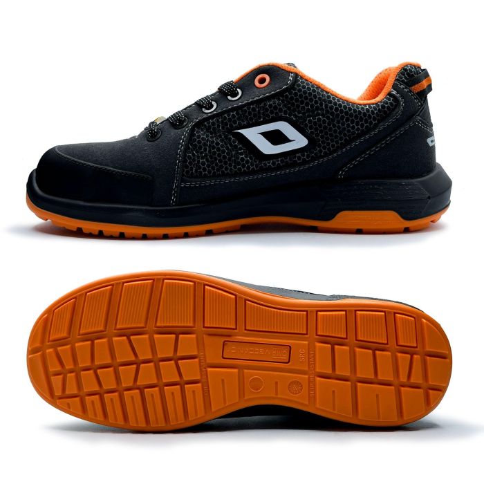 Omp OMPS90014120 Zapatillas de Trabajo y Seguridad S1P SRC ESD, Sin Metales, Transpirables, Color Gris Naranja, Talla 41 9