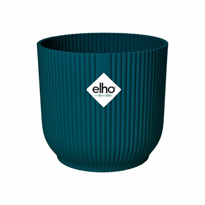 Elho ELH8711904494759 Macetero Vibes Fold redondo Ruedas 35 Azul Ø 35 x H 32 cm interior 100% reciclado 0 Elho ELH8711904494759 Macetero Vibes Fold redondo Ruedas 35 Azul Ø 35 x H 32 cm interior 100% reciclado 0