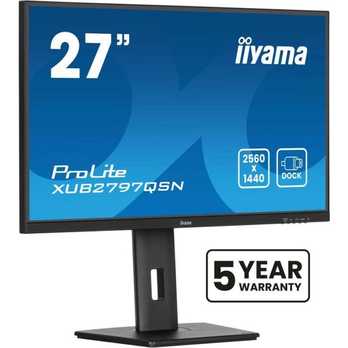 iiyama XUB2797QSN-B2 Monitor 27" QHD (2560x1440) IPS 1ms 100Hz con USB-C, HDMI, DP, Altavoces y Pivot, Negro 0 iiyama XUB2797QSN-B2 Monitor 27" QHD (2560x1440) IPS 1ms 100Hz con USB-C, HDMI, DP, Altavoces y Pivot, Negro 0