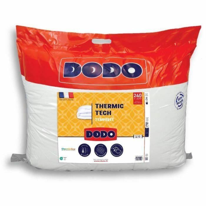 Dodo DOD3307419759589 Edredón nórdico templado Thermic Tech 250 g/m² - 220 x 240 cm Blanco