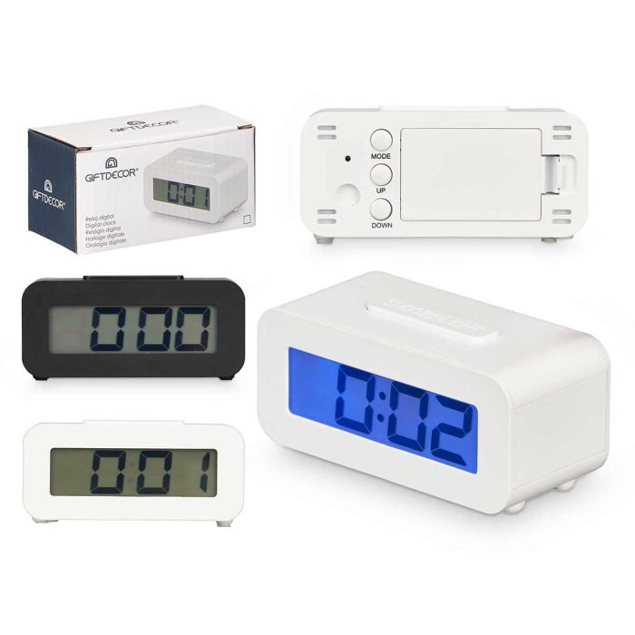 Reloj Despertador Digital Surtidos Colores Giftdecor 10X4CM (24 Unidades) Reloj Despertador Digital Surtidos Colores Giftdecor 10X4CM (24 Unidades)